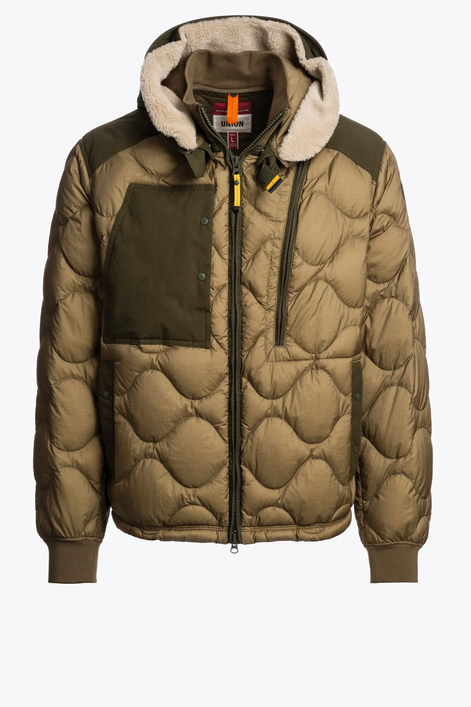 Parajumpers Donsjassen-AKUTAN - DONSJACK MET CAPUCHON EARTH-DEEP MOSS