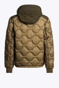 Parajumpers Donsjassen-AKUTAN - DONSJACK MET CAPUCHON EARTH-DEEP MOSS