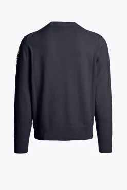 Parajumpers Tricot-BASIC BRAW - TRUI MET RONDE HALS BLUE NAVY