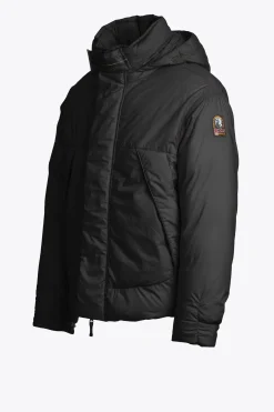 Parajumpers Donsjassen|Jasjes-BLACKBURN - JACK MET CAPUCHON BLACK-PHANTOM