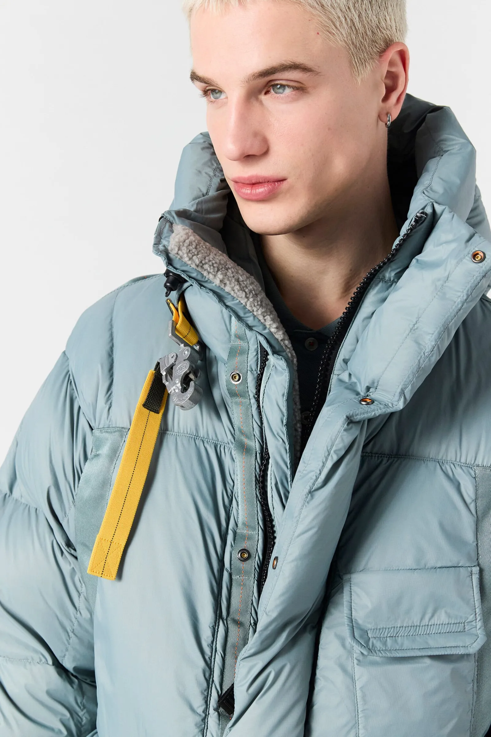 Parajumpers Donsjassen-BOLD PARKA - DONSJACK MET CAPUCHON PURITAN GREY