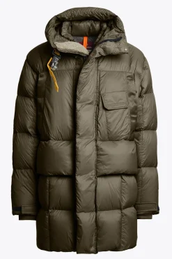 Parajumpers Donsjassen-BOLD PARKA - DONSJACK MET CAPUCHON OLIVE GREY