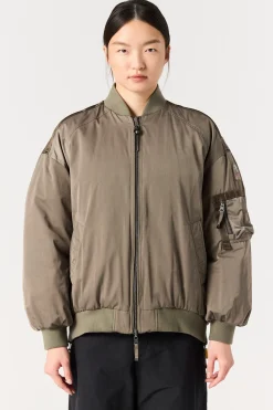 Parajumpers Jasjes|Bomberjacken-BOMB - OMKEERBAAR BOMBERJACK OLIVE GREY