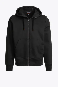 Parajumpers Sweaters-CHARLIE EASY - FLEECE MET CAPUCHON BLACK