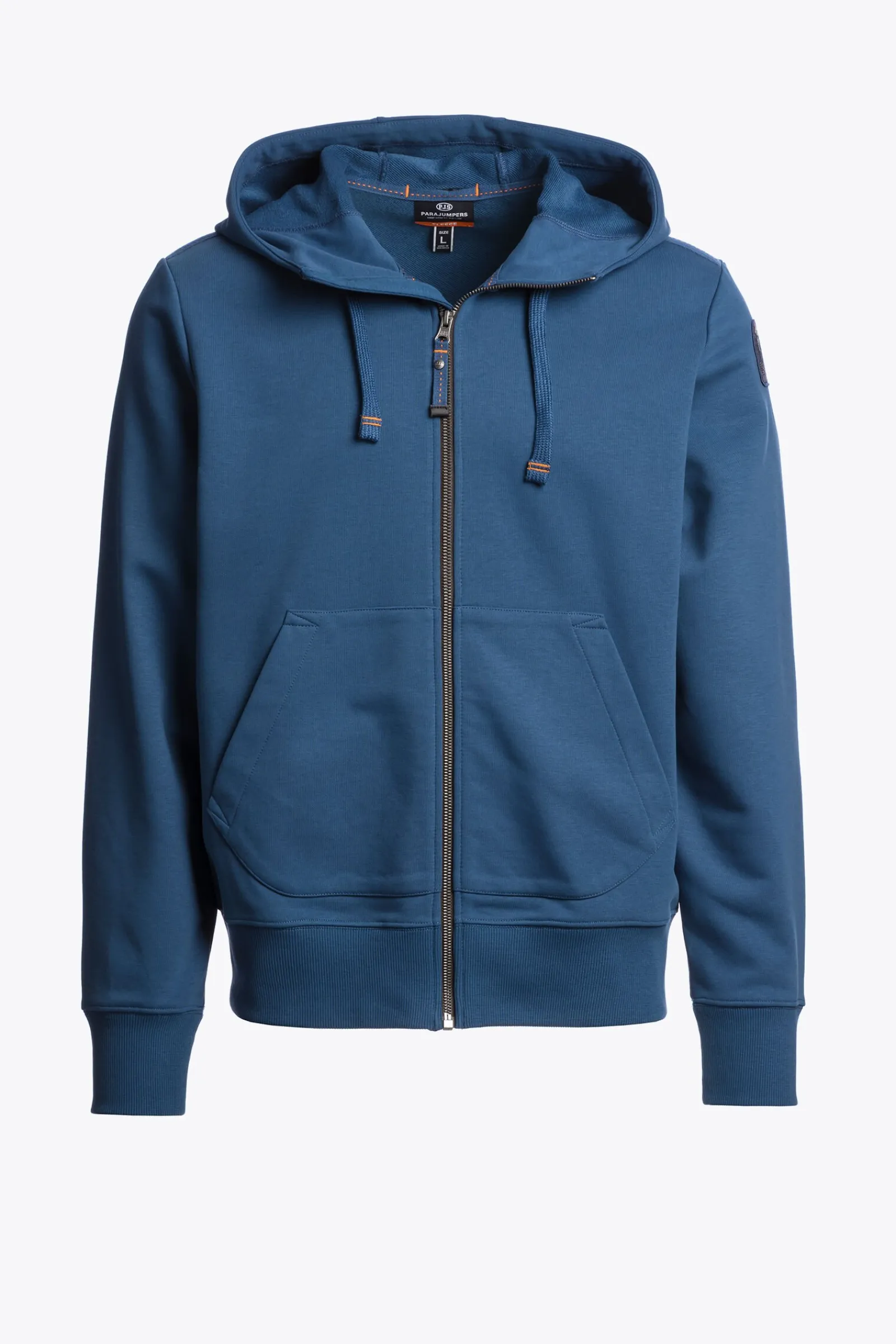 Parajumpers Sweaters-CHARLIE EASY - HOODIE VAN FLEECE TRUE BLUE