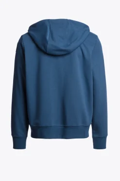 Parajumpers Sweaters-CHARLIE EASY - HOODIE VAN FLEECE TRUE BLUE