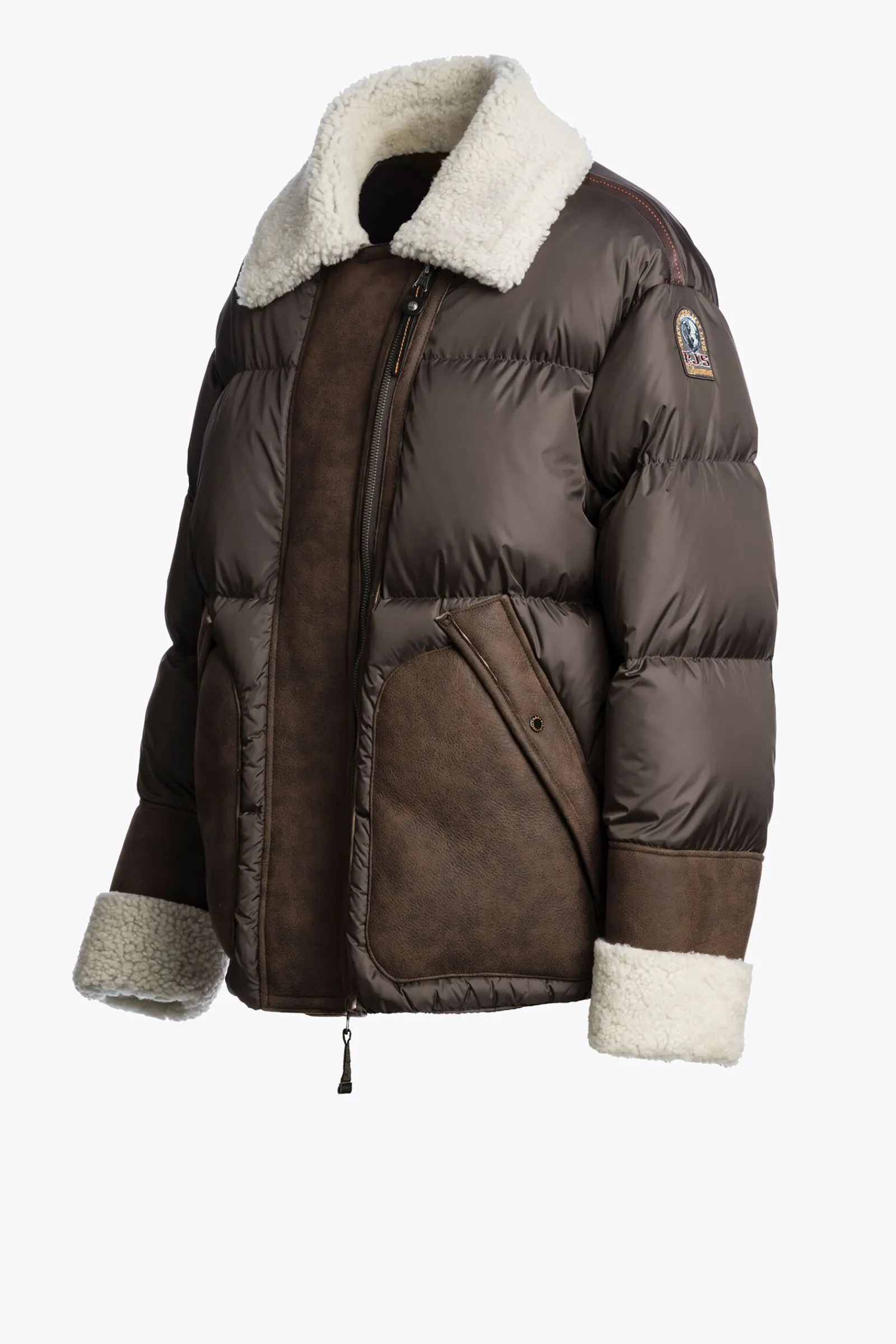 Parajumpers Leren Jasjes|Donsjassen-CHYNA - KORTE DONSJAS EARTH BROWN