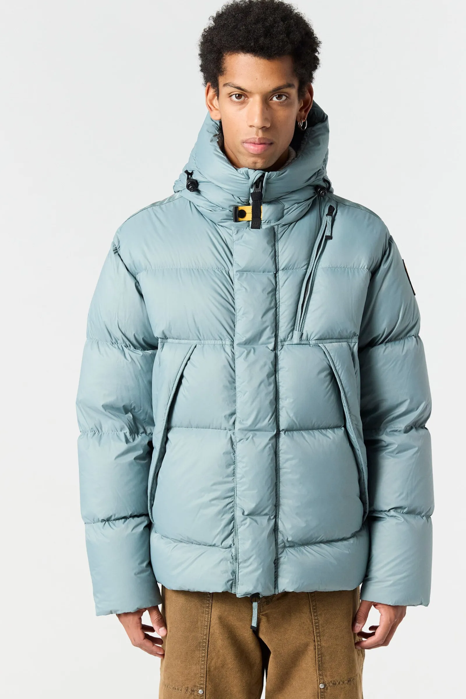 Parajumpers Donsjassen-CLOUD - DONSJACK MET CAPUCHON OLIVE GREY