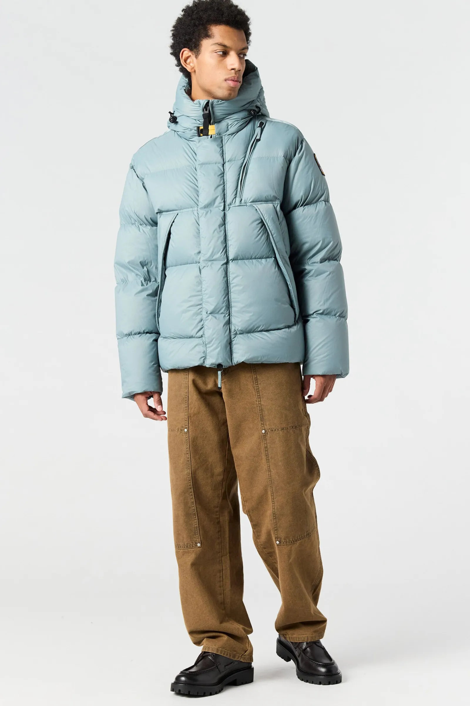 Parajumpers Donsjassen-CLOUD - DONSJACK MET CAPUCHON OLIVE GREY