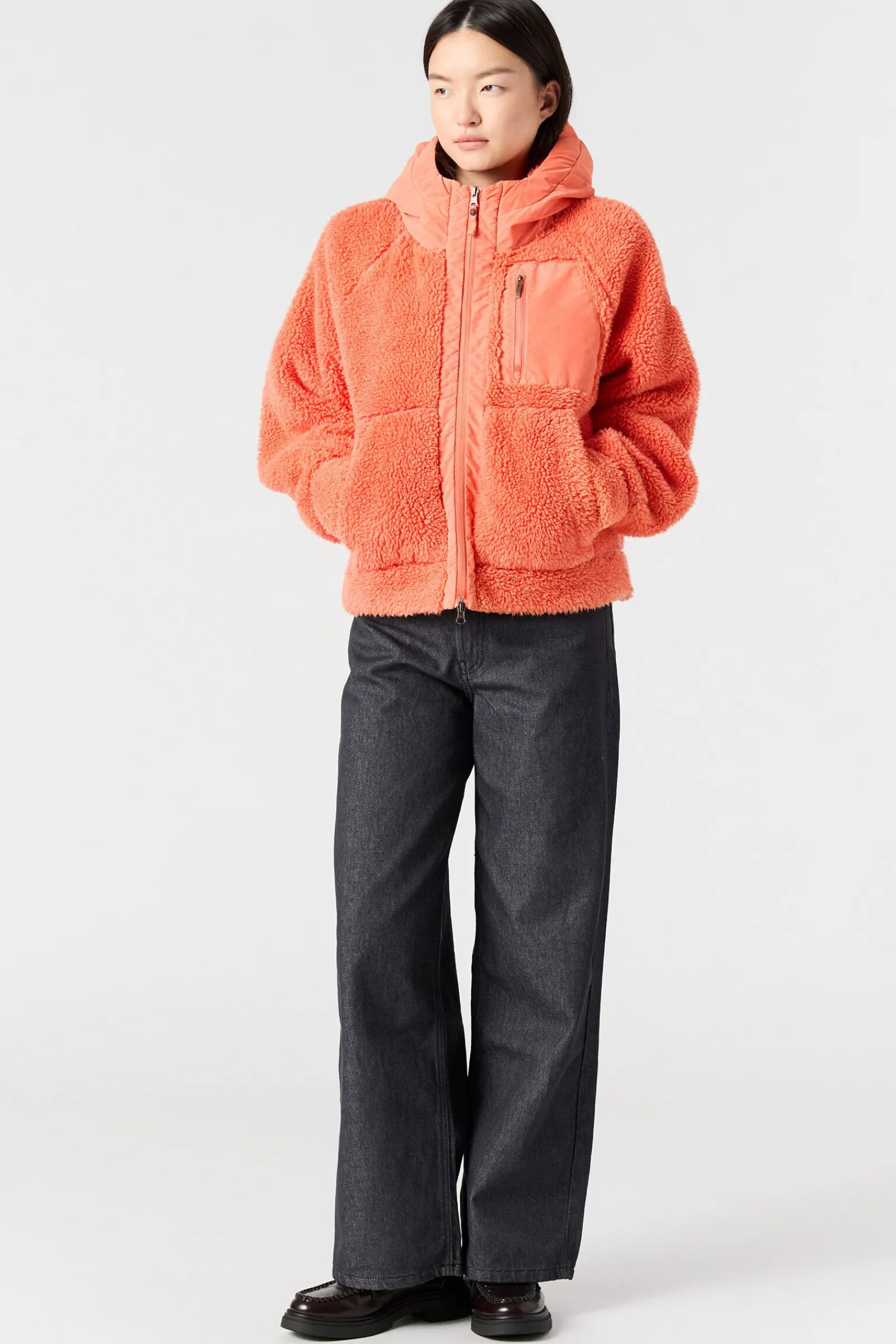 Parajumpers Sweaters-CREAMY - SWEATER MET VOLLEDIGE RITS GRENADINE