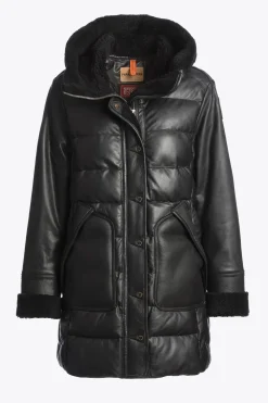 Parajumpers Leren Jasjes|Jasjes-DEMI SPECIAL - LEREN JAS BLACK