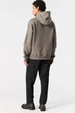 Parajumpers Sweaters-ELIJAH - FLEECE MET CAPUCHON BLACK