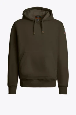 Parajumpers Sweaters-EVEREST - FLEECE MET CAPUCHON DEEP MOSS