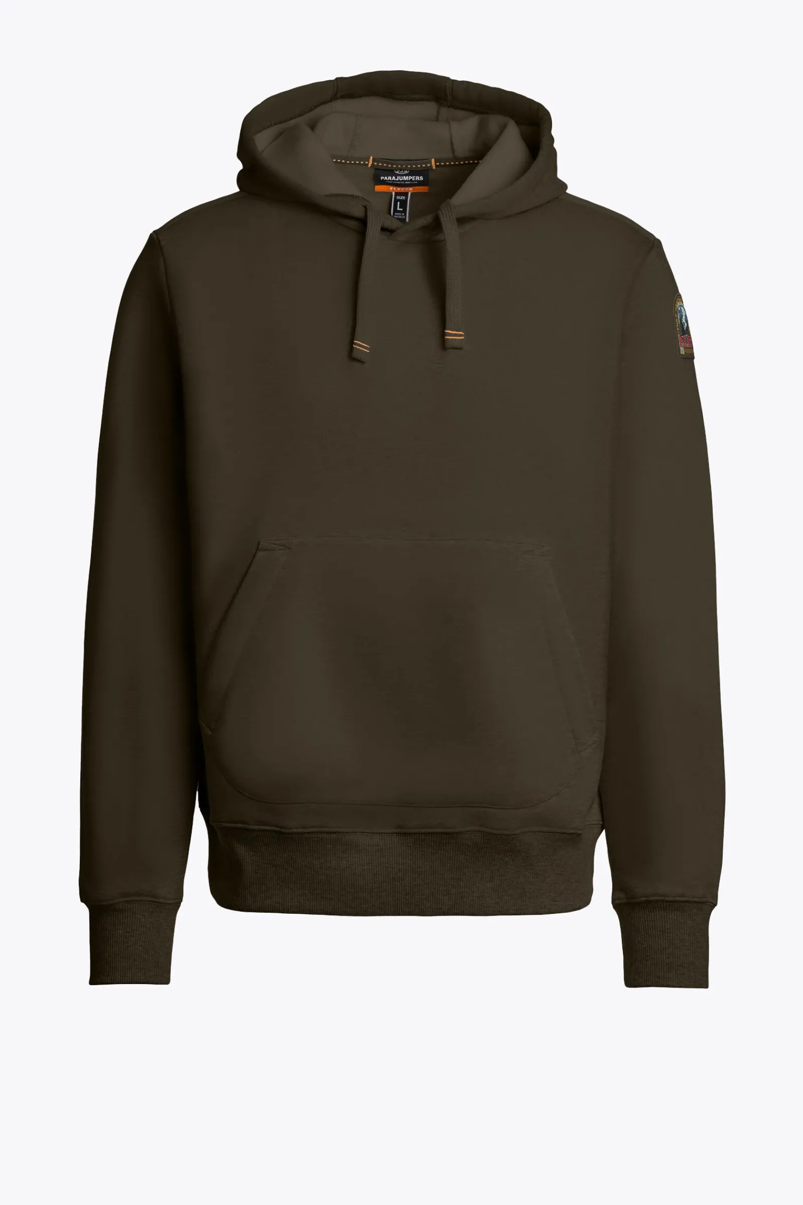 Parajumpers Sweaters-EVEREST - FLEECE MET CAPUCHON DEEP MOSS