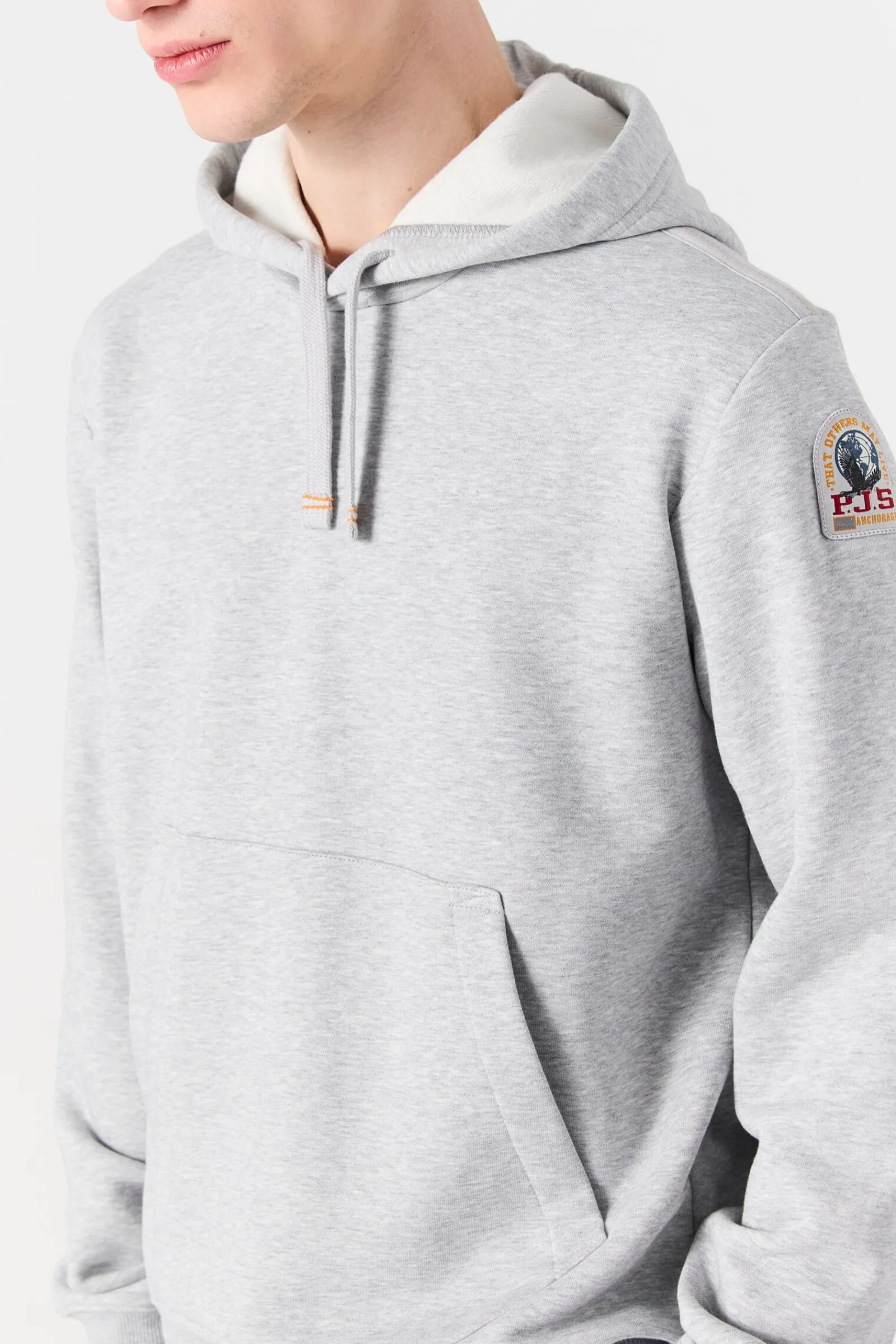 Parajumpers Sweaters-EVEREST - FLEECE MET CAPUCHON DEEP MOSS