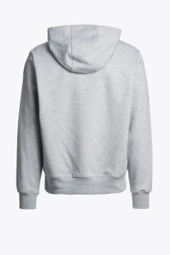 Parajumpers Sweaters-EVEREST - FLEECE MET CAPUCHON ASH GREY MELANGE