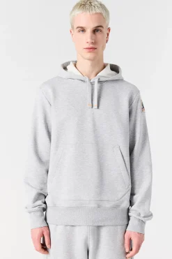 Parajumpers Sweaters-EVEREST - FLEECE MET CAPUCHON ASH GREY MELANGE