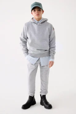 Parajumpers Jongens-EVEREST - FLEECE MET CAPUCHON ASH GREY MELANGE