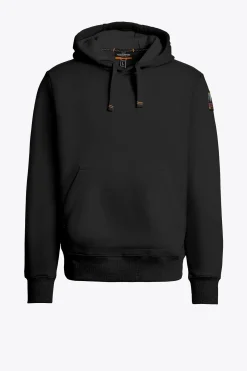 Parajumpers Sweaters-EVEREST - FLEECE MET CAPUCHON BLACK