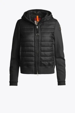 Parajumpers Bomberjacken|Hybrids-FORTUNE - HYBRIDE FLEECE SWEATER BLACK