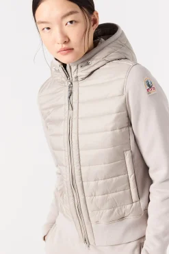Parajumpers Bomberjacken|Hybrids-FORTUNE - HYBRIDE FLEECE SWEATER BLACK