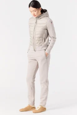 Parajumpers Bomberjacken|Hybrids-FORTUNE - HYBRIDE FLEECE SWEATER CHATEAU GREY