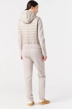 Parajumpers Bomberjacken|Hybrids-FORTUNE - HYBRIDE FLEECE SWEATER CHATEAU GREY