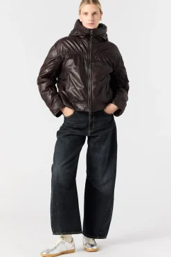 Parajumpers Leren Jasjes|Jasjes-GRACIA - LEREN JAS CHESTNUT