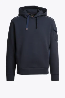 Parajumpers Sweaters-IKE - FLEECE SWEATER MET CAPUCHON BLUE NAVY