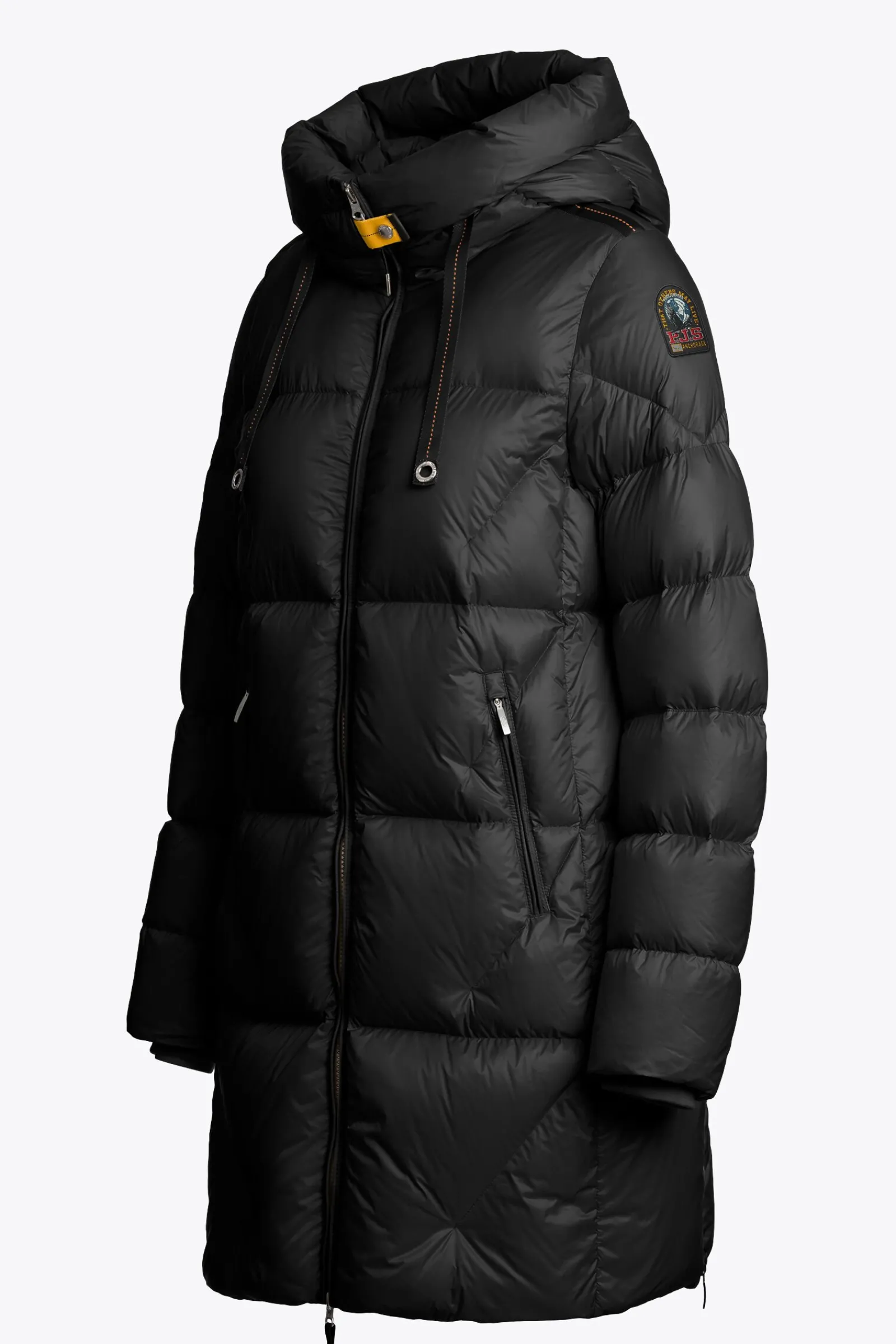 Parajumpers Donsjassen-JANET - DONSJACK MET CAPUCHON BLACK