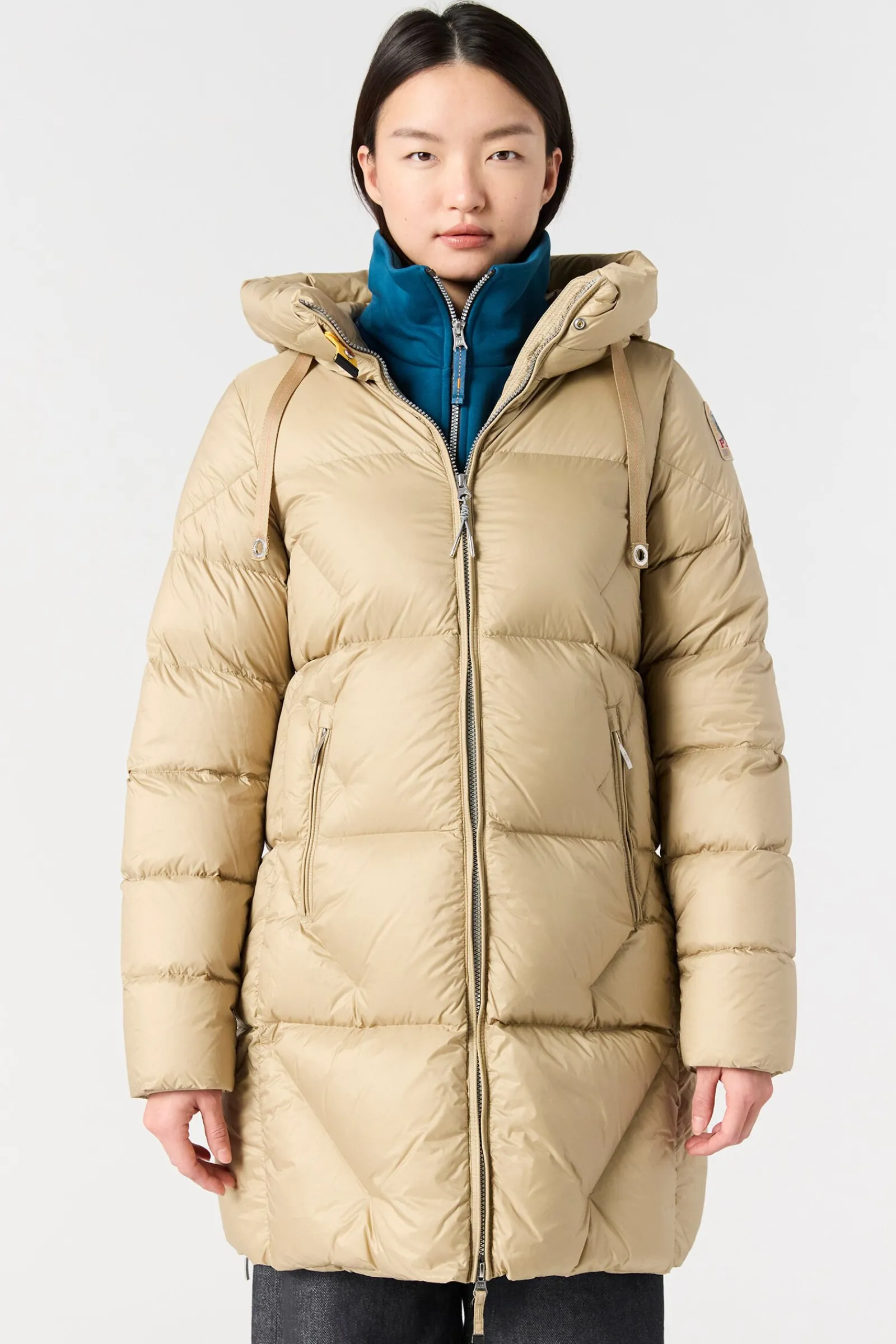 Parajumpers Donsjassen-JANET - DONSJACK MET CAPUCHON BLACK