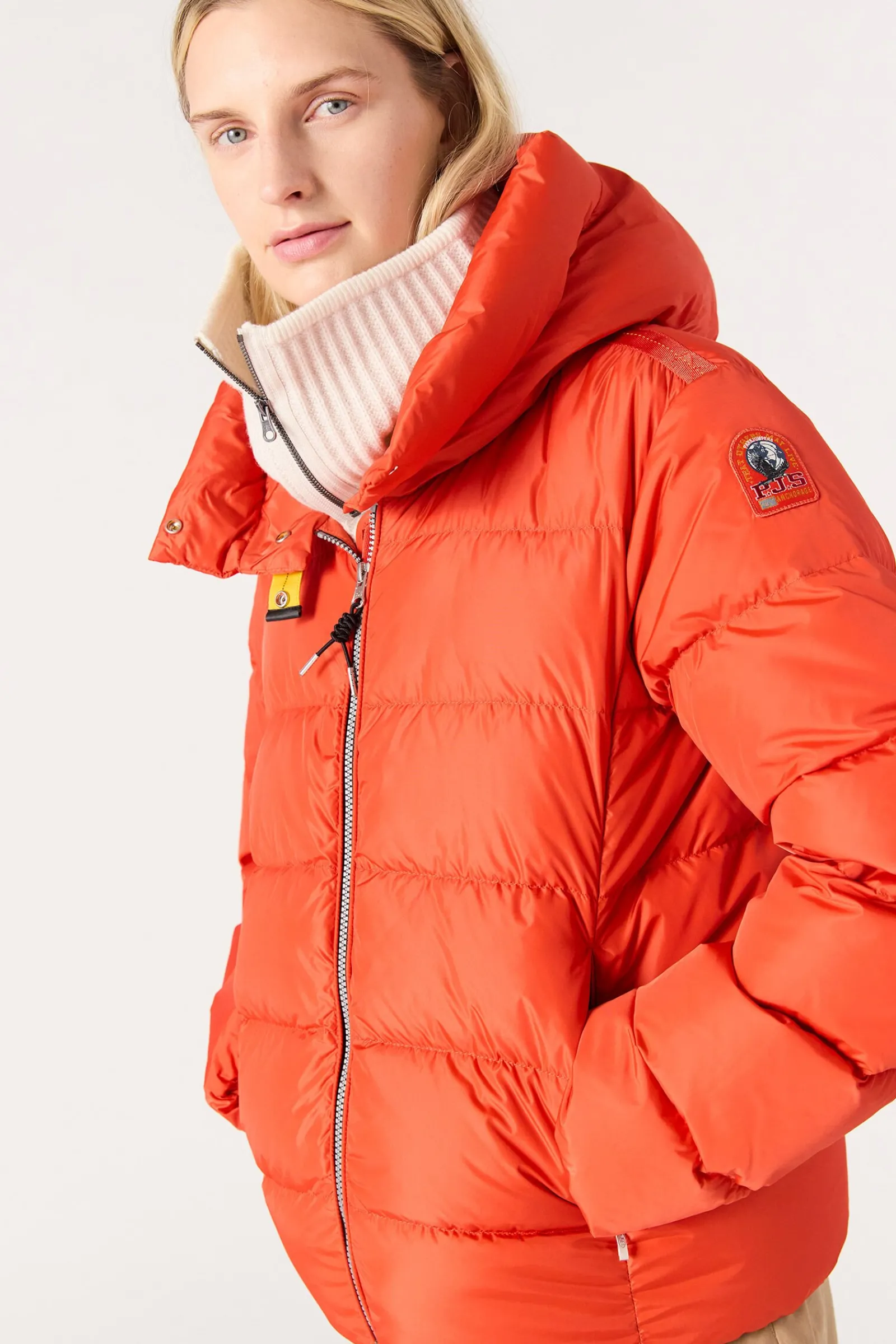 Parajumpers Donsjassen-JINNY - KORT DONSJACK RABBIT GREY