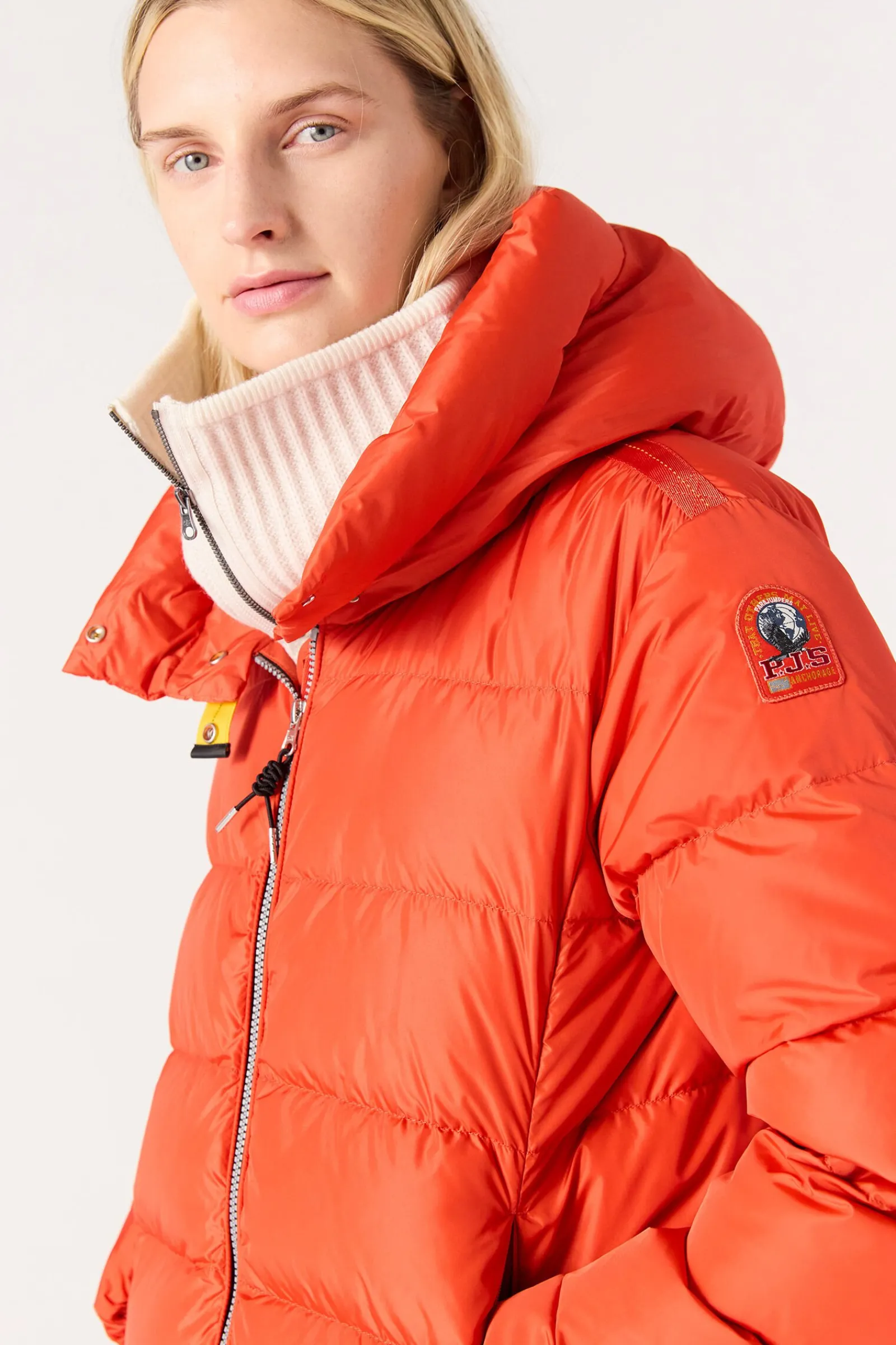Parajumpers Donsjassen-JINNY - KORT DONSJACK RABBIT GREY