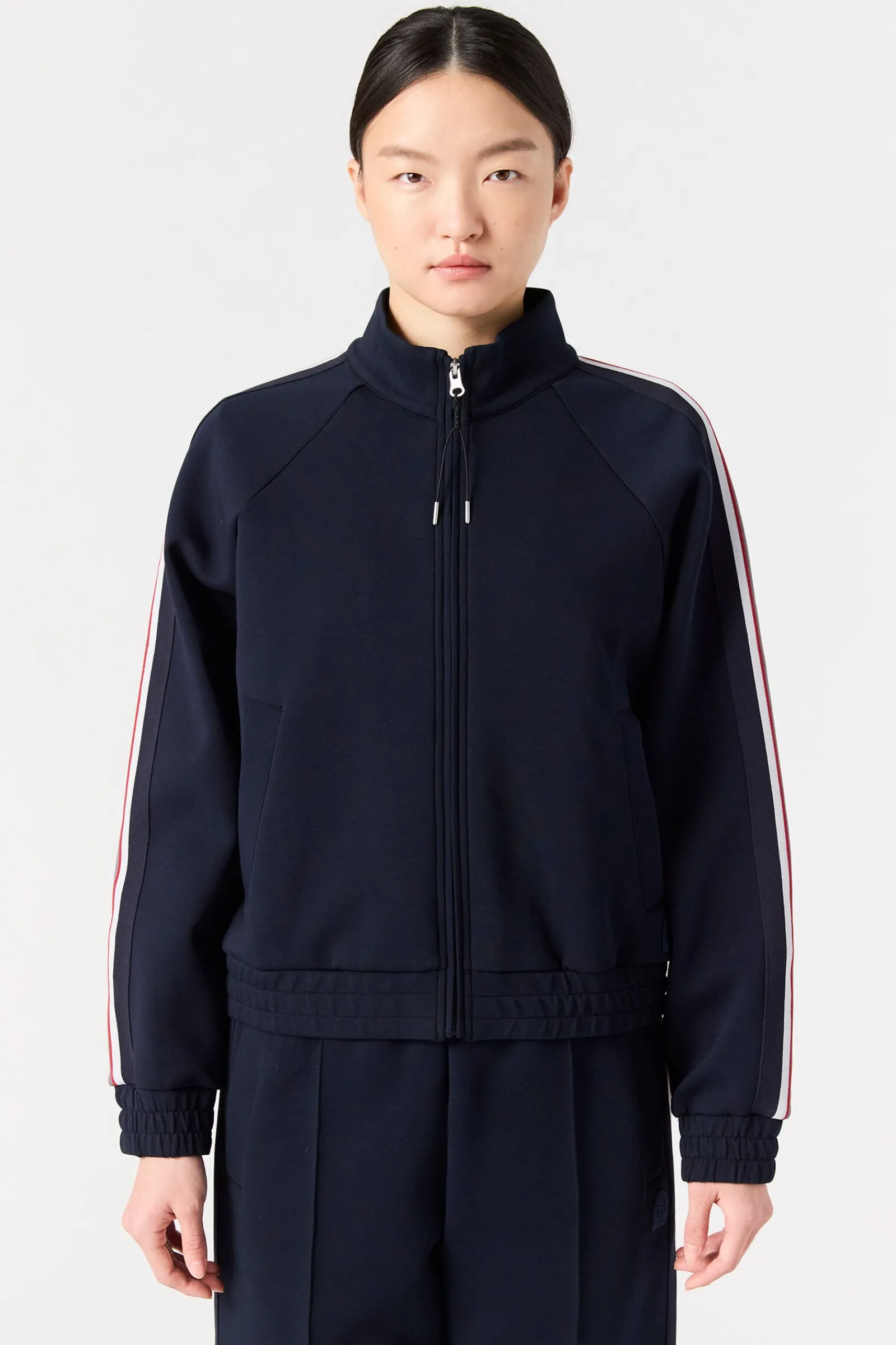 Parajumpers Sweaters-JULIANA - SWEATER MET VOLLEDIGE RITS BLUE NAVY