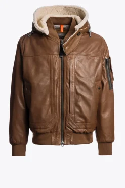 Parajumpers Bomberjacken|Jasjes-JULIUS SPECIAL - LEREN BOMBERJACK CLAY