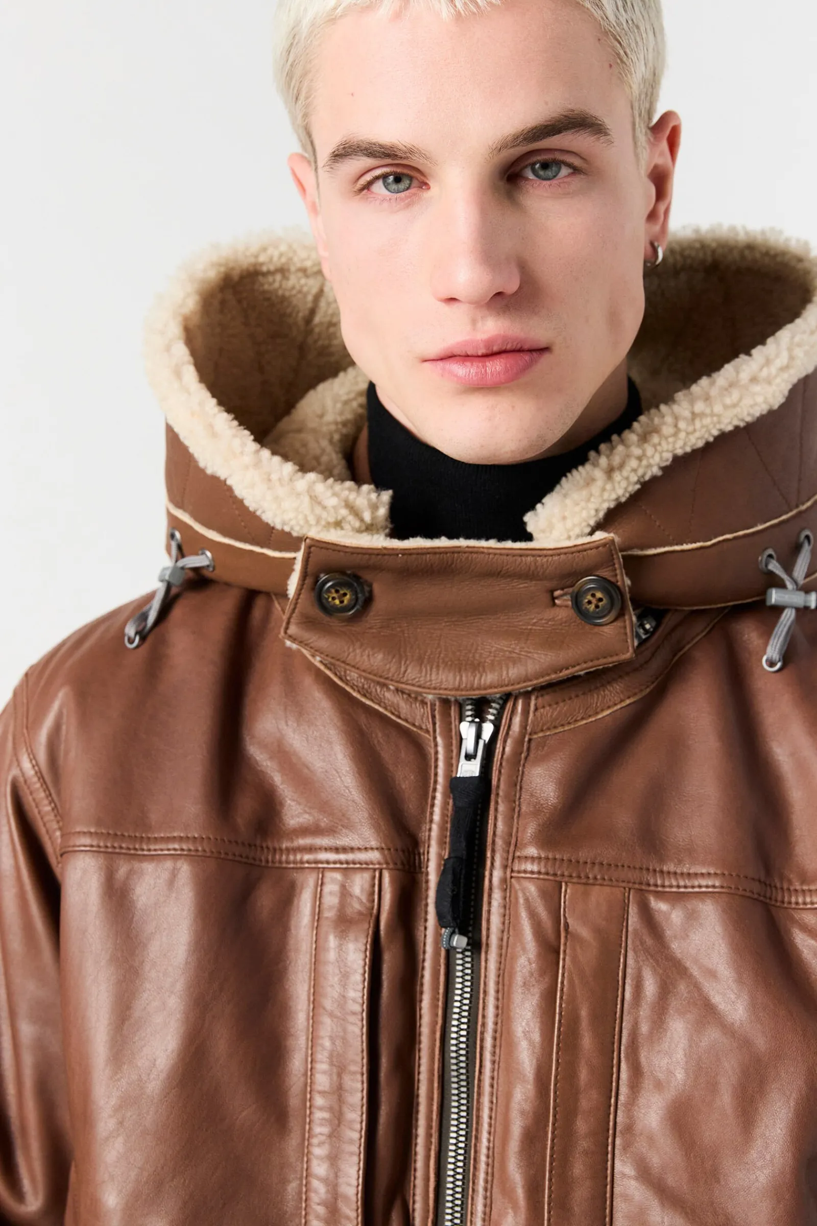 Parajumpers Bomberjacken|Jasjes-JULIUS SPECIAL - LEREN BOMBERJACK CLAY