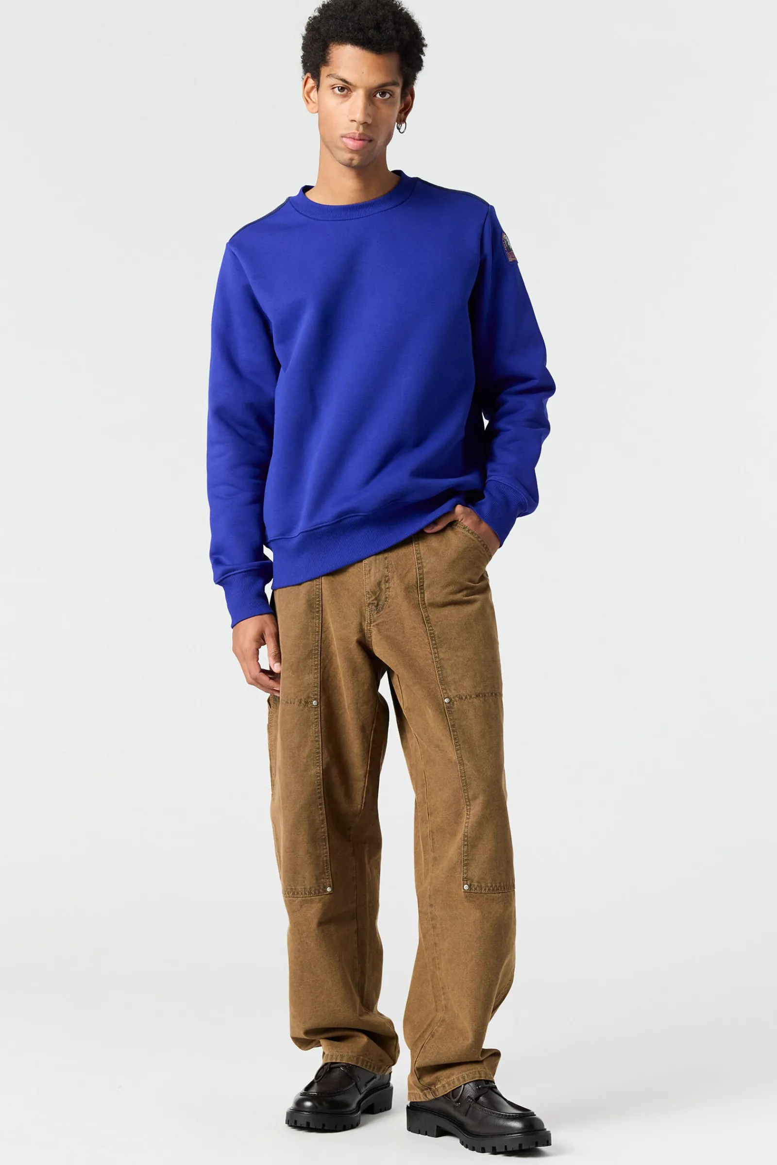 Parajumpers Sweaters-K2 - FLEECE MET RONDE HALS BLUE NAVY