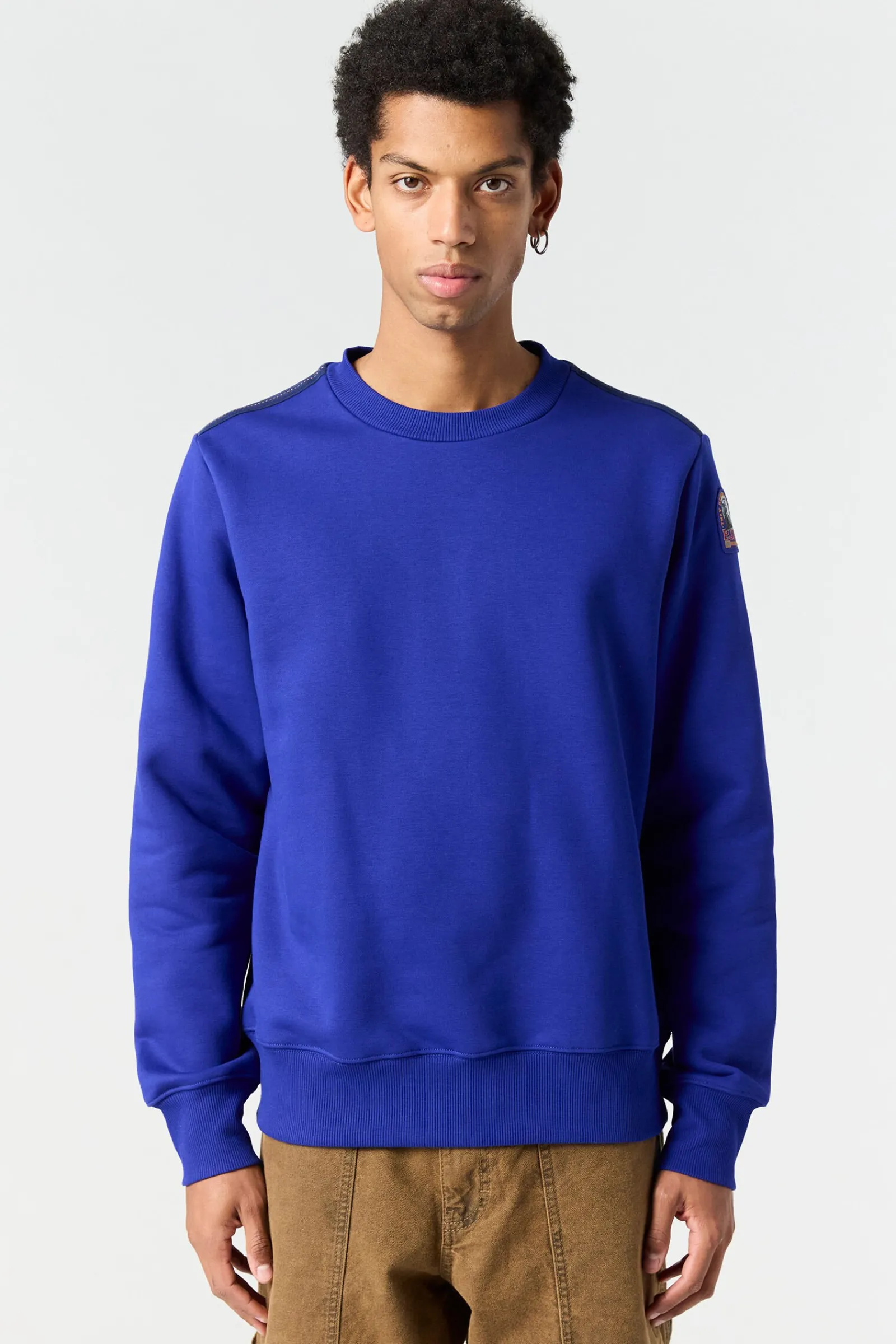 Parajumpers Sweaters-K2 - FLEECE MET RONDE HALS BLUE NAVY