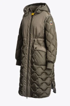 Parajumpers Donsjassen|Parka-KAGURA - LANGE DONSJAS OLIVE GREY