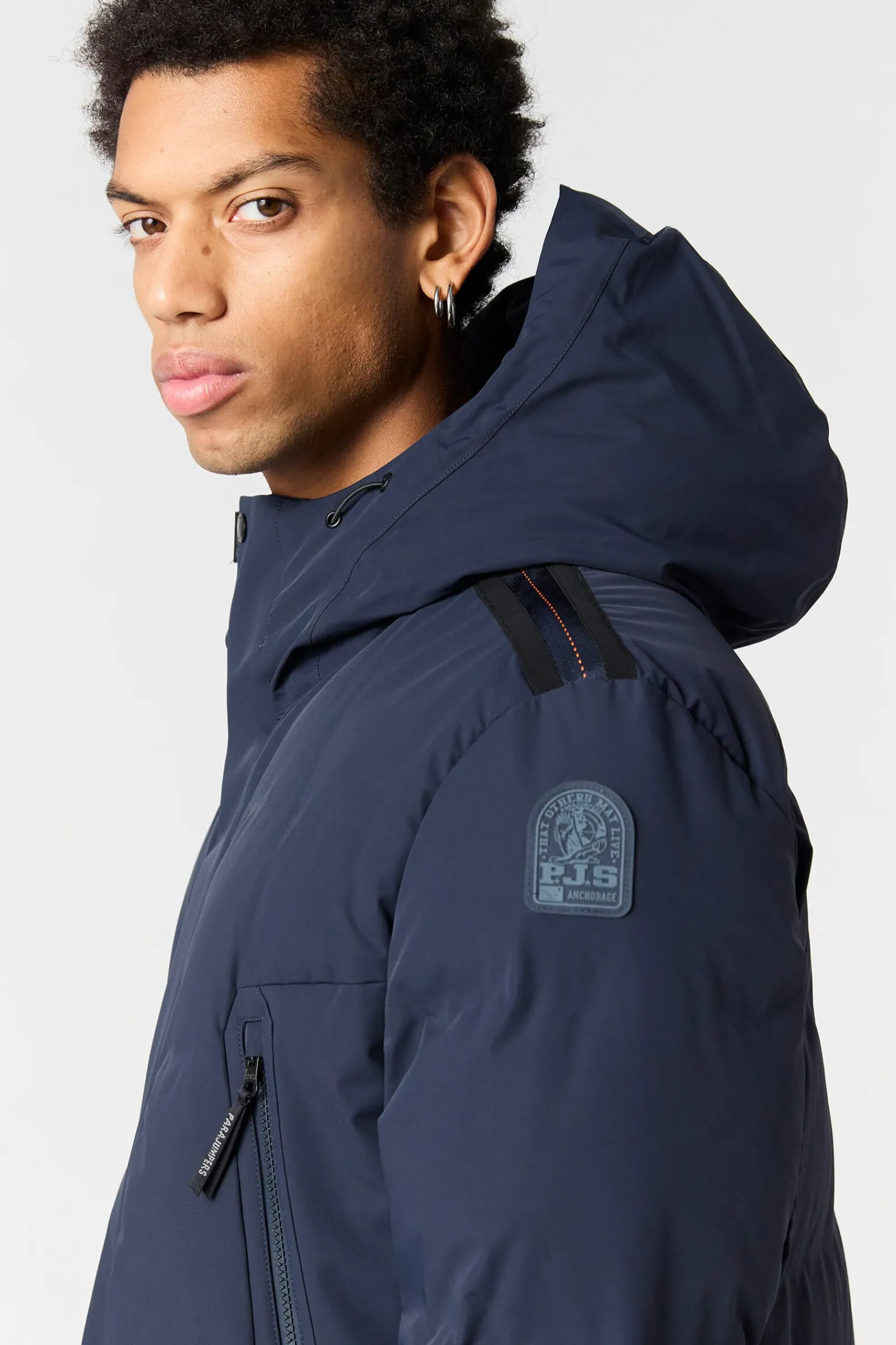 Parajumpers Regenjassen|Donsjassen-KAZU - JACK MET CAPUCHON BLUE NAVY