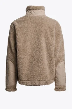 Parajumpers Sweaters-KIMBALL - SWEATER MET VOLLEDIGE RITS VAN KRULLEND FLEECE MASTIC