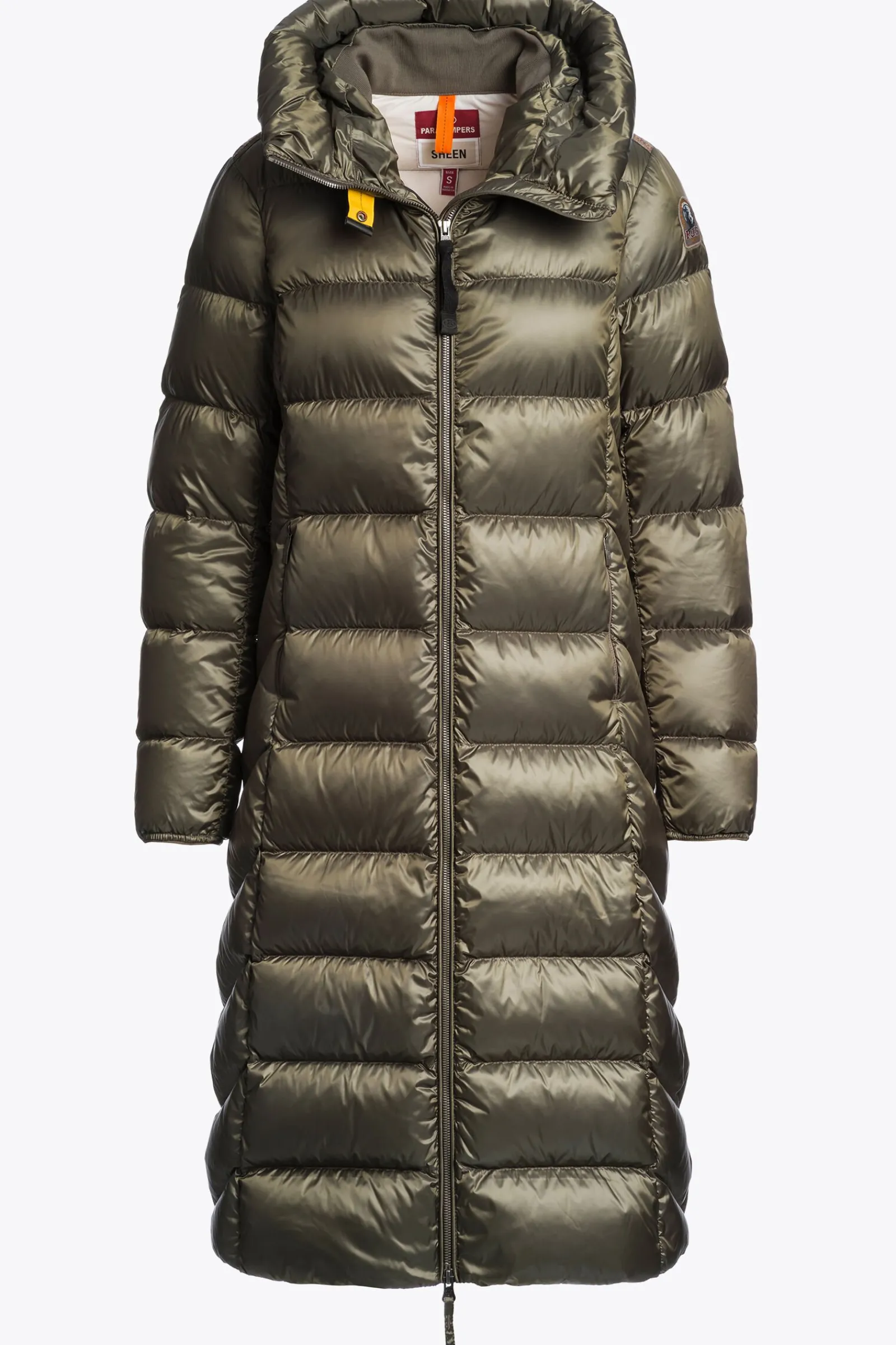 Parajumpers Donsjassen-LEAH - DONSJACK MET CAPUCHON OLIVE GREY