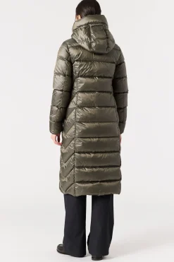 Parajumpers Donsjassen-LEAH - DONSJACK MET CAPUCHON OLIVE GREY