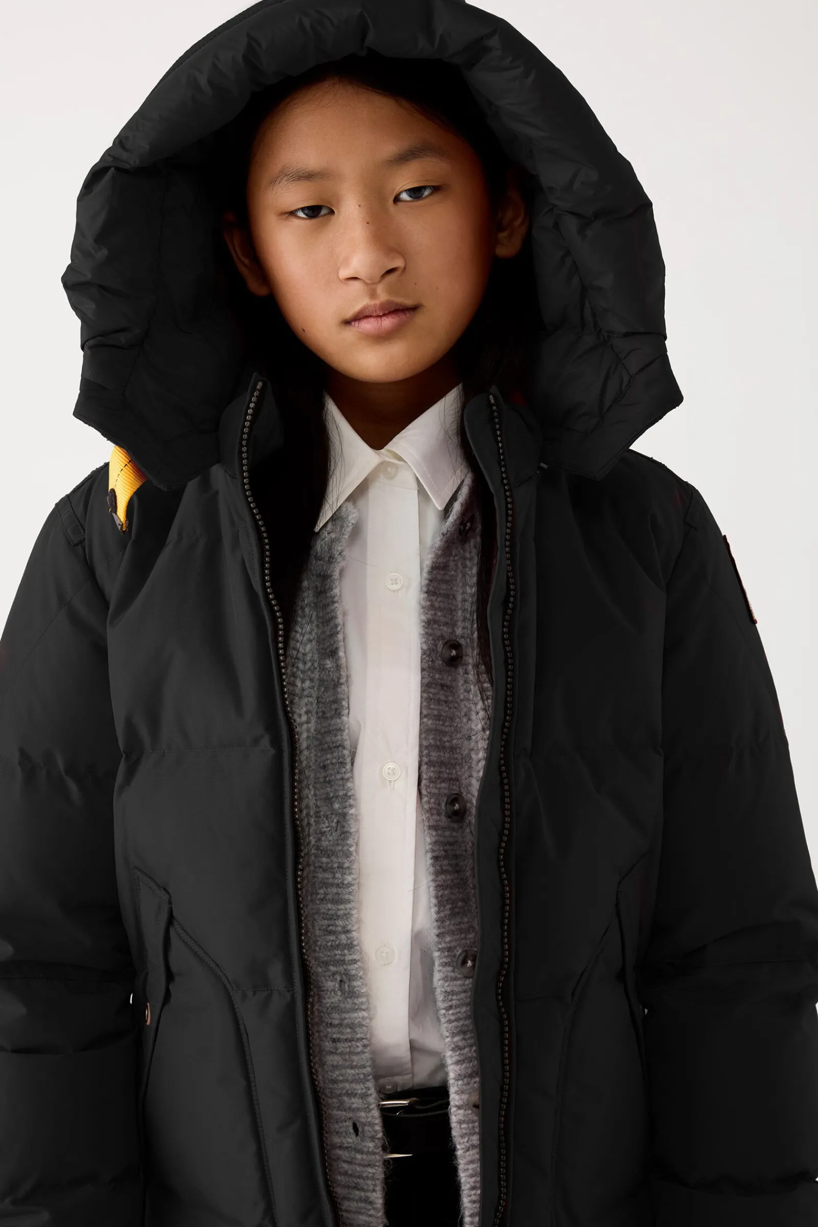 Parajumpers Meisjes-LONG BEAR - PARKA MET CAPUCHON PEARL GREY