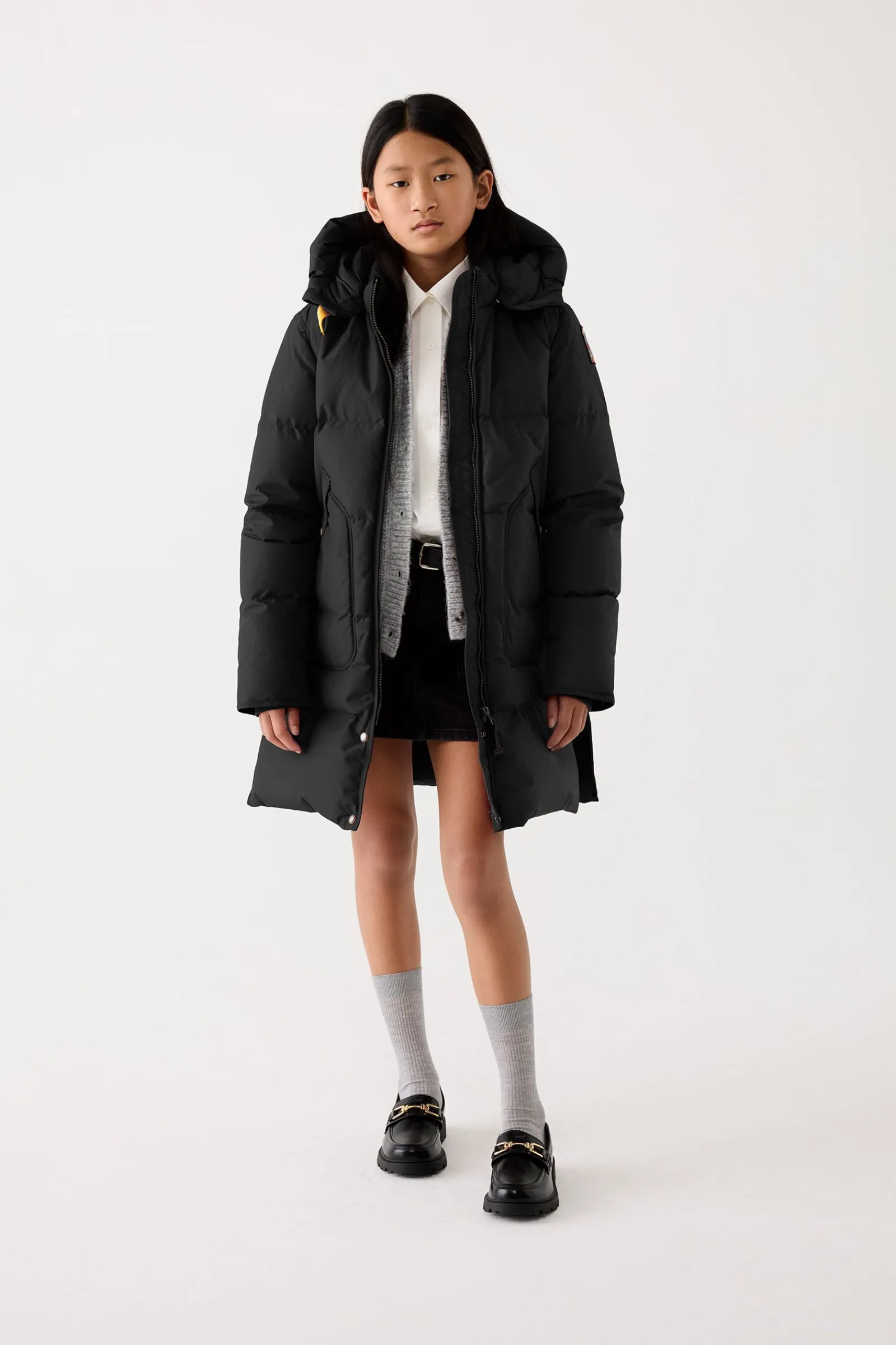 Parajumpers Meisjes-LONG BEAR - PARKA MET CAPUCHON PEARL GREY