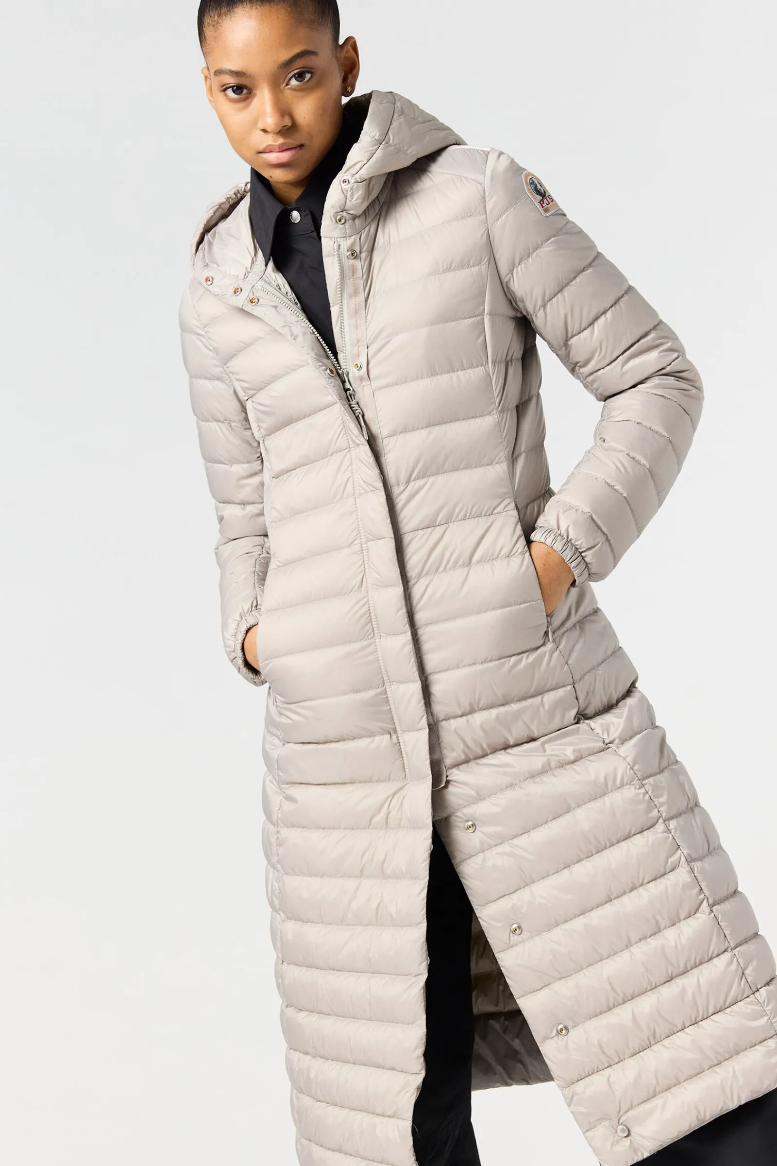 Parajumpers Donsjassen-MAGALIE - EXTRA LANGE DONSJAS BLACK