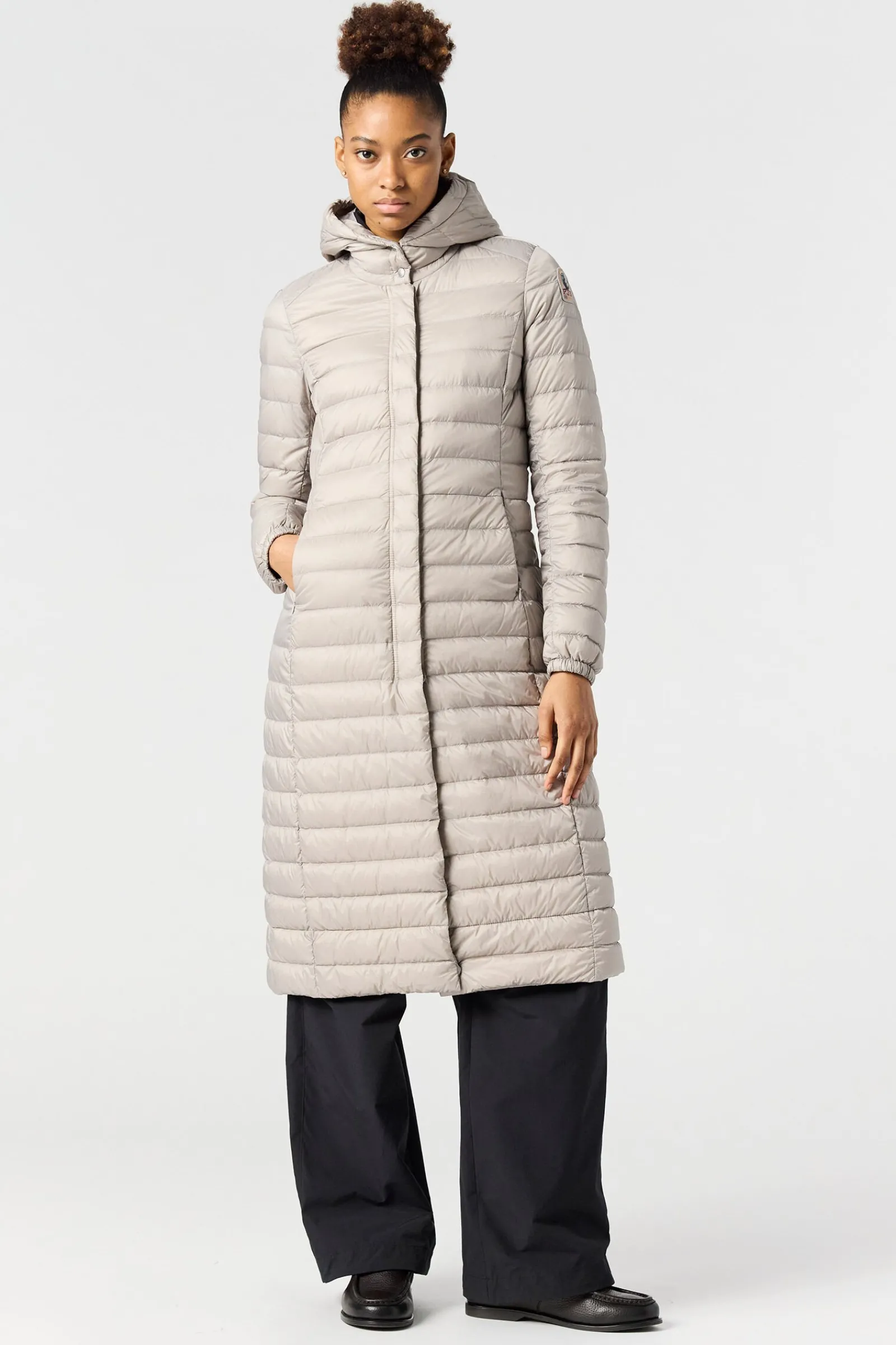 Parajumpers Donsjassen-MAGALIE - EXTRA LANGE DONSJAS CHATEAU GREY