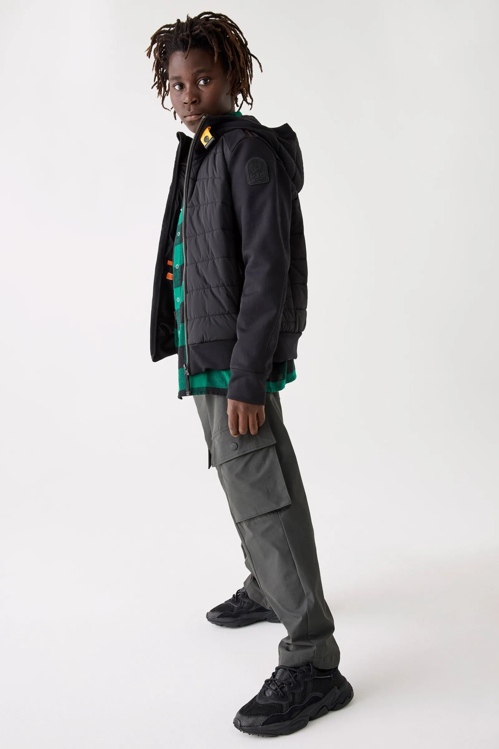 Parajumpers Jongens-MANFRED - HYBRIDE JAS BLACK