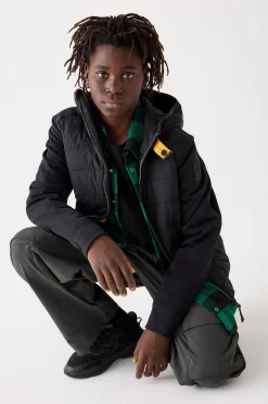 Parajumpers Jongens-MANFRED - HYBRIDE JAS BLACK