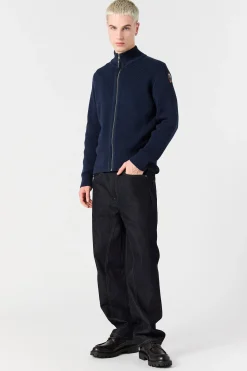 Parajumpers Tricot-MANNY - VEST MET VOLLEDIGE RITS BONE